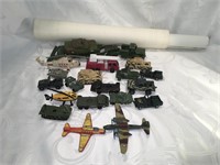 20 Toy Army Vehicles & Poster