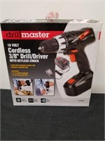 Drill Masters 18 volt cordless 3/8-in