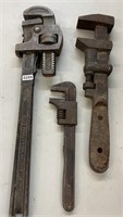 Antique Adjustable Wrench Lot