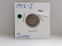 1956-D 90% Silv Roos Dime