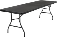 COSCO Deluxe 8 foot x 30 inch Folding Table, Black