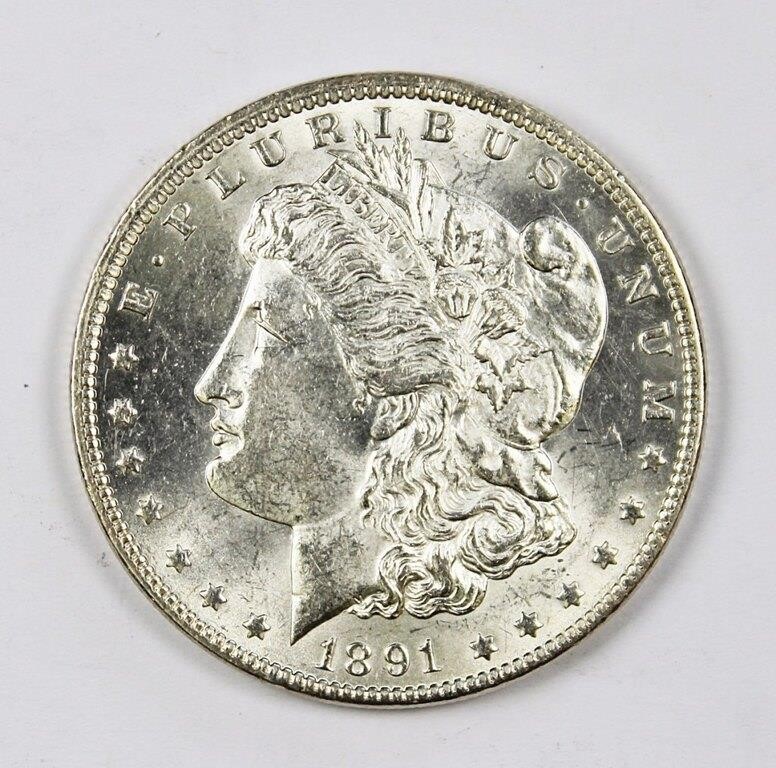 1891 MORGAN SILVER DOLLAR