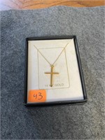 10K Gold Cross Necklace