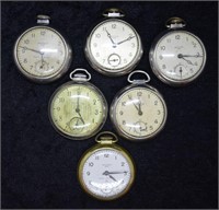 6 pcs. Vintage Pocket Watches - Do Not Work