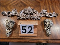 Silver Toned 3 Piece Wall Decoration