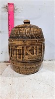 Vintage Barrel Shaped Cookie Jar