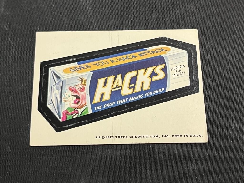 Topps Chewing Gum Wacky Sticker