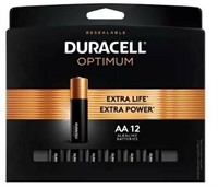 Duracell Optimum AA Alkaline Batteries - 12ct