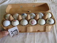 12 LOGO GOLF BALLS