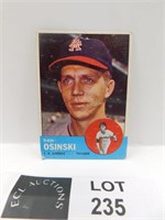 1963 TOPPS DAN OSINSKI MLB BASEBALL CARD