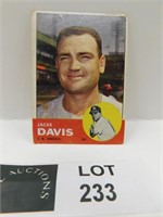1963 TOPPS JACK DAVIS MLB BASEBALL CARD