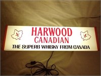 22" Harwood Canadian Whisky Light Up Sign