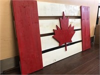 24" x 40" Wooden Canadian Flag - Value $75