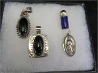 SELECTION OF STERLING PENDANTS