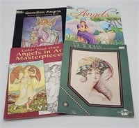 Adult Coloring Books - Angels, Victorian Pen & Wat