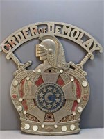 Order of DeMolay Large Metal Wall Crest