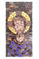 Mosaic Religious Wall Hanging Panel
