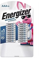 Energizer Ultimate Lithium AAA Batteries, 18 ct.