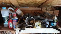 Various Tools, Fluids, Propane Tank, Wrench&more
