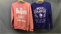 2 New Sweatshirts Size 1x Womens Beatles & Pink