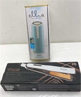 Portable shower diffuser / straightening iron