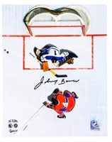 Johnny Bower Action 8 x 10 Photo -Autographed