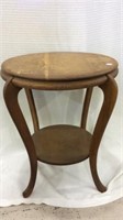 Round Wood Lamp Table
