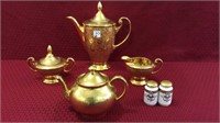 Set Including Stouffer Gold Fine China-Coffee