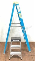 Werner 2’ Step Aluminum & 6’ Fiberglass Ladders
