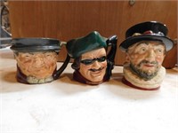 3 Royal Doulton Mugs- made in England
