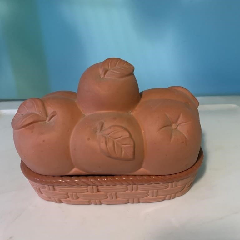 Boston Warehouse Terra Cotta Double Apple Baker