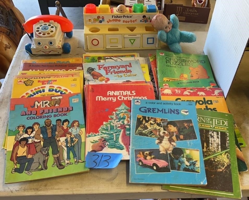 Color books and toddler toys