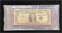 1935 F $1 Silver Certificate with COA