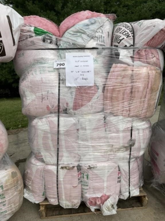 Owens Corning R11 Unfaced Insulation x 15 bags