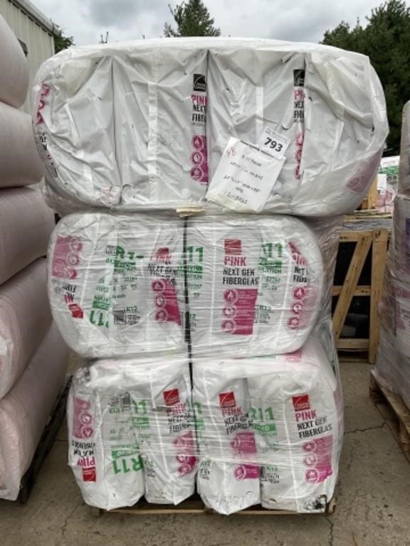 Owens Corning R11 Faced Insulation x 12 bags