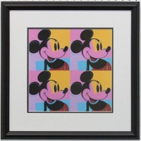 SUITE OF 4 MICKEY MOUSE GICLEE BY ANDY WARHOL