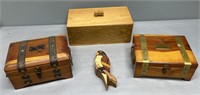 Wood Box Lot Collection incl Cedar