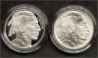 Scarce 2001 Buffalo Silver Dollar 2-Coin Set MIB