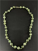 Alaskan Kobuk jade beaded necklace, various size b