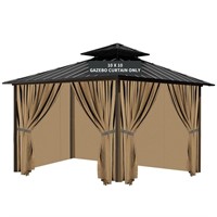 Gazebo Universal Replacement Privacy Curtain,