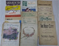 Group of Antique Music Sheets