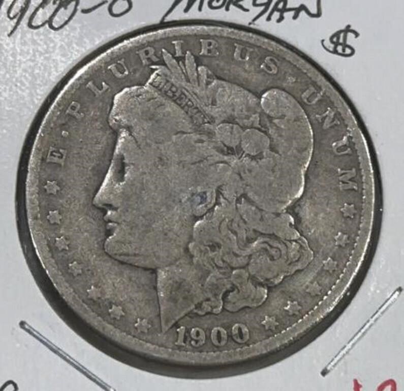 1900-O MORGAN SILVE DOLLAR (90% SILVER) (GOOD-6)