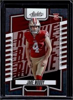 Jake Moody Rookie Card 2023 Panini Absolute #188