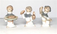 Mirete Porcelain Child Friar Figurines