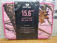 Mossy oak 15.6" laptop sleeve pink camo