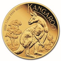 2023 Australia 1/4 Oz Gold Kangaroo Proof (coa)