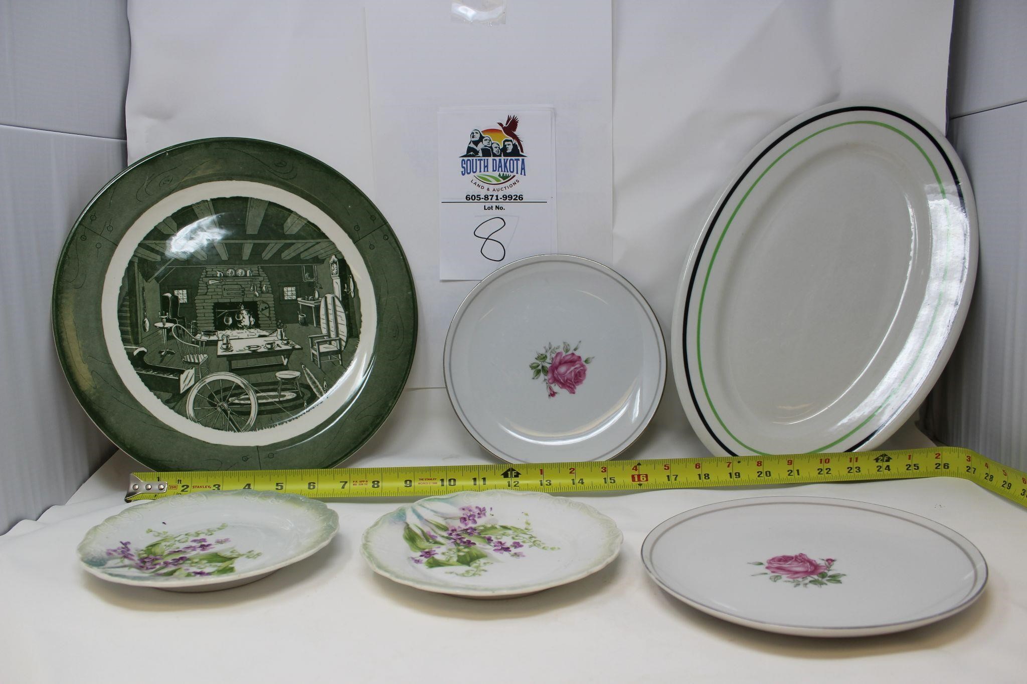 Lot of 6 Misc Plates