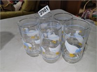 LOT OF DUCK GLASS WARE