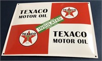 Texaco Porcelain Motor Oil Sign