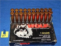 7.62x54R 200gr Wolf Rnds 20ct